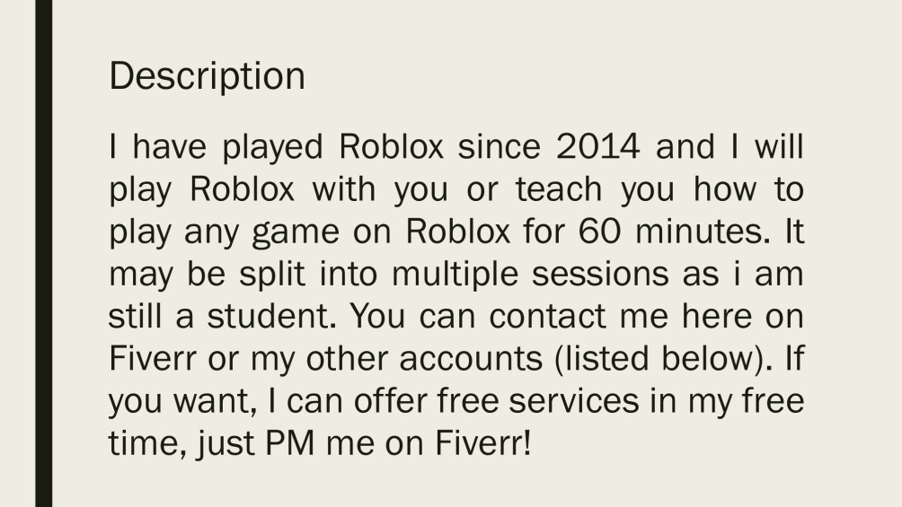 Professionally Play Or Teach Roblox With You By Madofficer392 - madofficer392 i will play roblox with you for free any game no pay for 5 on wwwfiverrcom