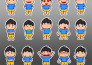 create cute cartoon animated stickers and emoji