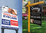 make professional yard sign or lawn sign or bandit sign