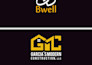 create flat minimalist logo design