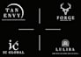 make an strong symbolic initials text logo