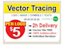 vectorize logo, vector trace, redraw, convert to vector