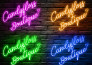 design 3d realistic neon logo creation, neon sign, and neon text