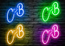 design 3d realistic neon logo creation, neon sign, and neon light