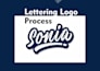 create typography lettering logo for apparel