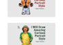 draw vector cartoon portrait style based on your photo