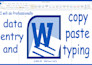 do professionally  copy paste typing job on ms word