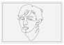 draw black and white vector line art illustration for you