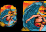 draw a cartoon illustration and pop art style