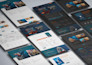 design modern and unique web UI