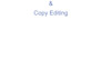 proof reading, copy editing