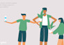 make simple character illustration with adobe illustrator