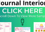 design journal interior for kdp