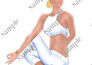 design, illustrate super sexy pin up cartoon character art