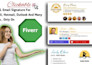 create HTML email signature, clickable HTML email signature