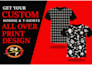 design a full print sublimation jersey or uniform