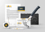 design brand identity logo, with complete branding package