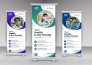 design a roll up banner, retractable, pop up or pull up banner ads
