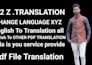 do pdf file translation  all language