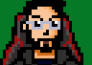 nft pixel art style portrait logo