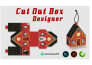 design modern cutout , gift, minimal and luxury product box