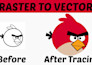 do perfectly manual vector tracing, redraw or modify any logo, image or icon