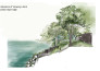 draw landscape architectural perspective and section