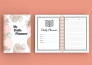 design journal, notebook cover, planner cover and pages