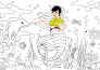 draw coloring book pages for children and adults