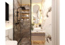 design a modern and realistic 3d bathroom and render