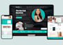 do figma website or landing page design and UI UX mockup