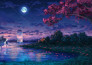 make anime background and environment concept art