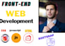 be front end developer  using html css bootsrap javascript