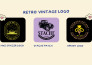 do retro, vintage, classic, hipster badge, sticker or business logo design