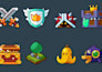 create 2d mobile game icons and items
