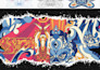 create colorful psychedelic and trippy style illustration