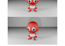 create 3d modeling character with low poly