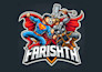 create superhero mascot character and superhero mascot logo