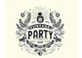 design modern awesome party logo