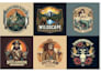 create your vingate,retro logo