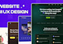 design mobile app ui ux design and website ui design, UI UX