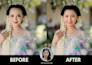 change face swap head and color adjustments professionally