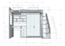 design bunk bed for kid in small interior saving spaces