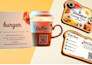 unique design custom shape business cards, menu card, visiting card