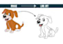 create clean vector line art or outline illustrations