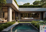 design landscape, backyard, pool, garden, deck, and patio
