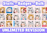 create custom cute emotes, animated emotes, sub badges, for twitch, stream, yt