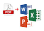 convert pdf to word, excel, pdf conversion and typing job