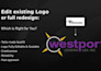 modify or redesign your existing logo