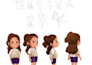 create whimsical childrens book illustrations with cute and custom characters